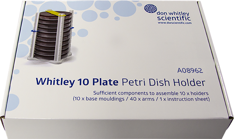 Set mit 10 Petrischalenhaltern
