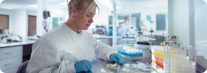 In unserem mikrobiologischen Labor…